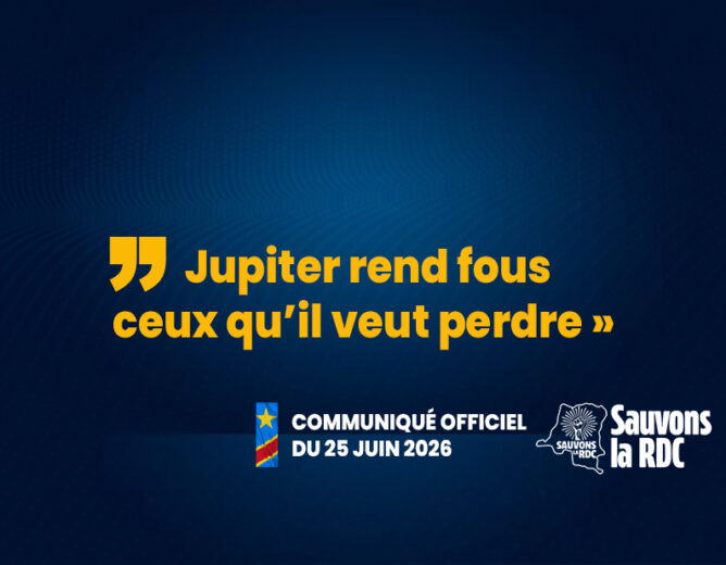 Déclaration de l’Union sacrée de la nation contre la Cenco : une preuve que « Jupiter rend fous ceux qu’il veut perdre » Communiqué officiel